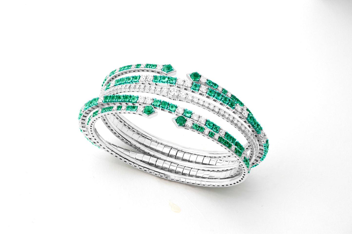 Diamond 18K White Gold Bangle