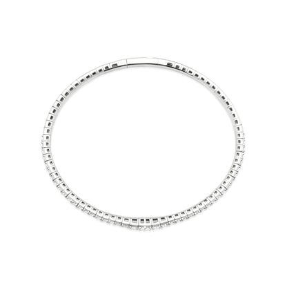 Diamond 18K White Gold Bangle