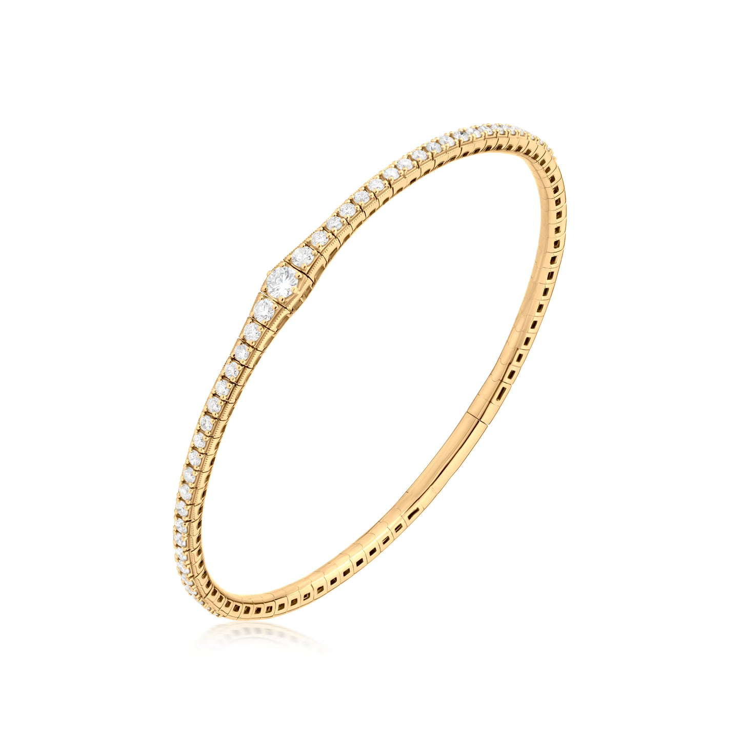 Diamond 18K Gold Bangle