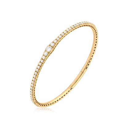 Diamond 18K Gold Bangle