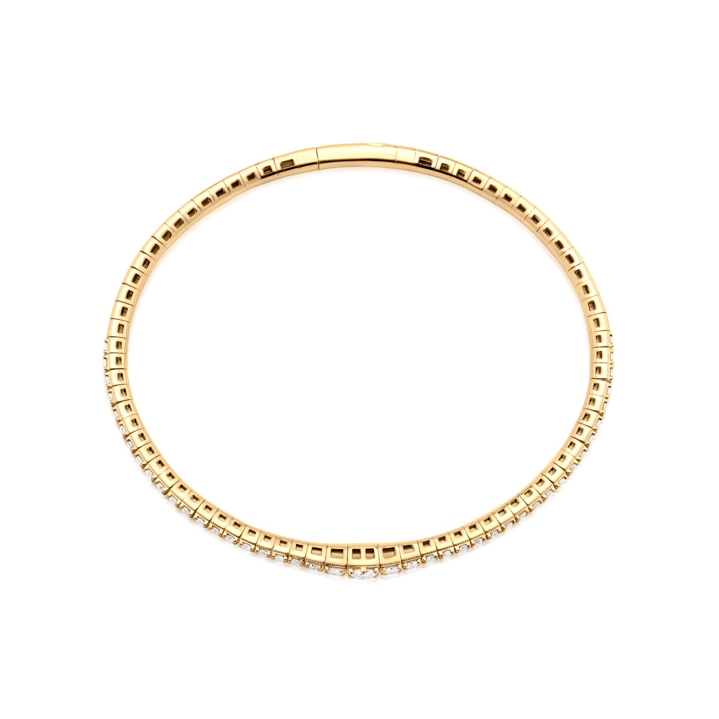 Diamond 18K Gold Bangle
