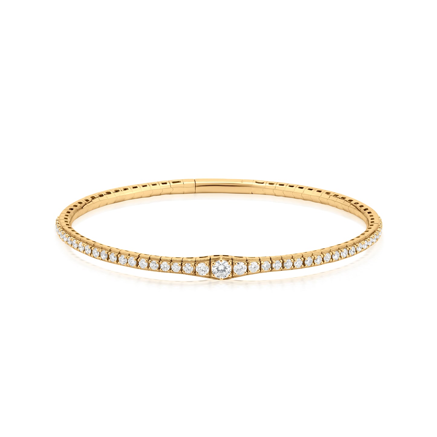 Diamond 18K Gold Bangle