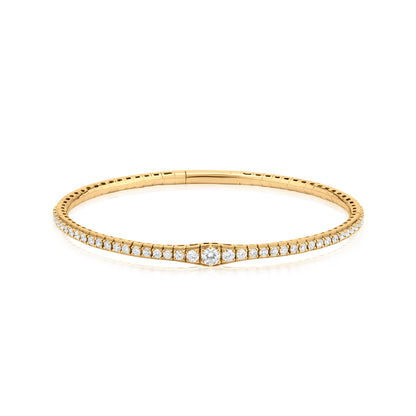 Diamond 18K Gold Bangle